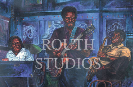 Craig Routh, Artist & Illustrator - "The Blues at Lou's"