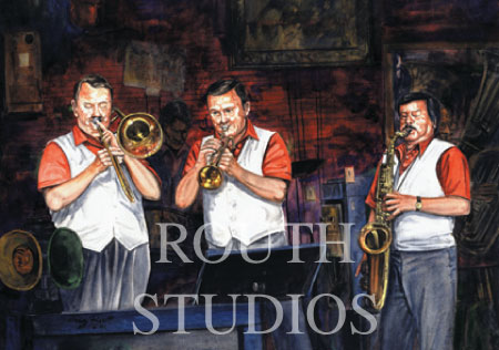 Craig Routh, Artist & Illustrator - "Rosie O'Grady's Goodtime Jazz Band"