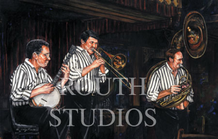 Craig Routh, Artist & Illustrator -"The Old St. Louis Levee Band"