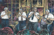 Preservation Hall Jazz Musicians in New Orleans Louisiana