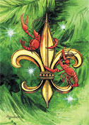 Crawfish Fleur-de-lis