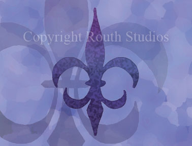 Purple Fleur-de-lis  Fleur de lis