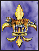 tiger fleur-de-lis
