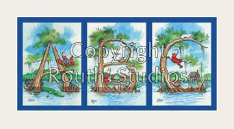 blue cypress letter mat